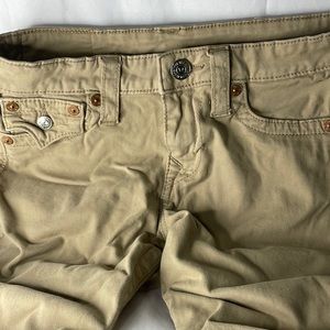 True Religion Skinny Jeans Khaki Women’s Size 27 SOFT